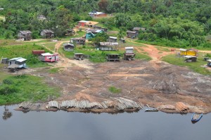 The Kwebanna community along Waini River, Region One