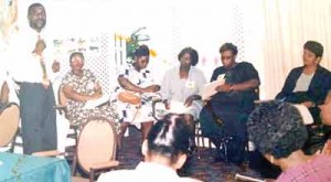 Our ‘Special Person’ [centre) participating in a Guidance & Counseling Workshop at the Pegasus Hotel several years ago.