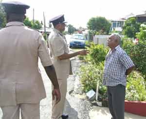 This resident managed to get special attention from the Acting Top Cop. 