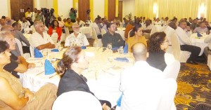 A section of the audience at the luncheon yesterday.