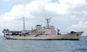 The MV Teknik Perdana which was seized and detained by the Venezuelan Military in Guyana’s waters back in 2013