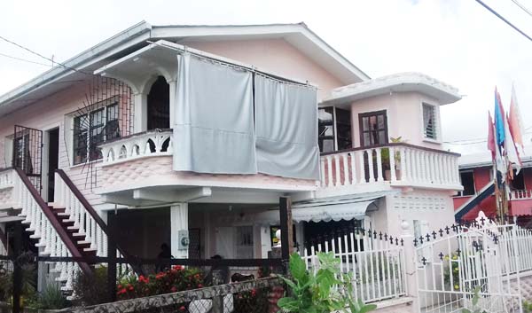 The robbed home at Adelphi, East Canje, Berbice.