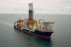 The Stena Carron drill ship which was used for the third well.