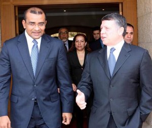  President Bharrat Jagdeo  and the King Abdullah II of Jordan 