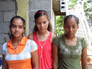  The students that fell sick as a result of a mysterious illness. From left: Feona Abrahams, 16; Sarah De Souza, 13; and Cleopatra Atkinson, 16