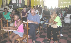 Some of the participants during the exchange visit.