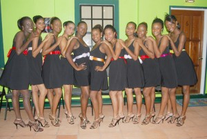 like ‘flowers in bloom’ eleven sassy little ladies were officially sashed  at the recent launch of the 2K9 Miss Guyana Talented Teen Pageant.