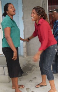 The grieving Vanita Seecharran  (left) and Shondell Roach