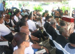 A wide cross section of Guyanese gathered to bid the songstress farewell