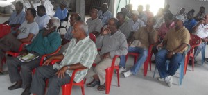 Farmers and other stakeholders at yesterday’s meeting.