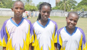 Flamingo's marksmen from left; Alpha Mc Phoy,  Orland Ricketts and Colin Waterman.