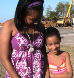 Six-year-old J’anay and her older sister