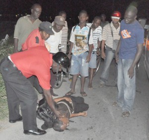 A colleague checks to verify if  Singh was dead at the scene.