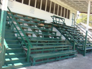  The recently constructed pavilion that may have to be demolished.