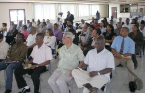 Participants at the Basic Needs workshop at Princess Hotel yesterday