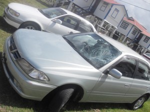 The vehicle involved in the accident.