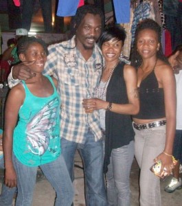 Anthony B and fans at Plaisance on Thursday night