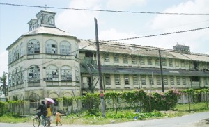 What is left of the old New Amsterdam Hospital