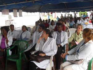 A section of the gathering at World Health Day observance in Region Three