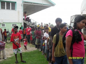 Children turned out in their numbers for the fun day