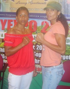 Shondel Alfred (left) and Corrine Van Ryck DeGroot