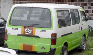 “Frenchie” fled  in this minibus 