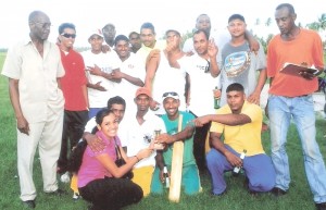 The winning Wakenaam Road Warriors side after their triumph.