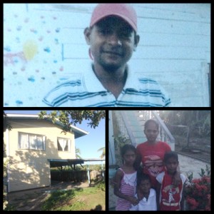 Composite Photo: DEAD: Yadram ‘Muff’ Jaggai Balkissoon and the man’s three children