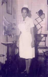 Nurse Peggy when she commenced training in 1964