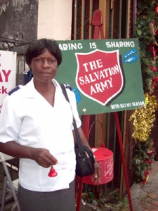 Marion James is a proud volunteer of the Salvation Army.