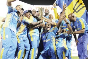 We are the champions! The victorious Barbados team.