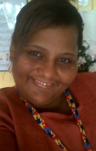 Headmistress of the Guyana Greenheart Autistic Society, Andrea Hutson