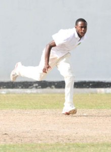 Keon Morris bowled impressively yesterday