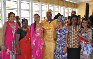 bishops school culture celebrate ethnic wear students kaieteur harris dressed choice miss center their