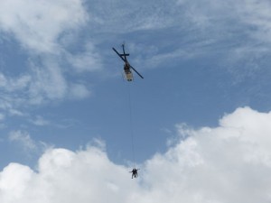  Tourists skydiving 