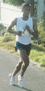 Cleveland Forde makes his move along Lamaha Street last year. 