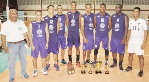 GVF/Guyoil Tradewind Tankers Int. Volleyball Festival male champions, Yelyco of Suriname.