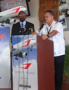  Captain Gerry Gouveia (right)  and his PR officer, Alex Graham