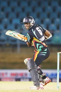 Shivnarine Chanderpaul bats. Photo by WICB Media/Ashley Allen