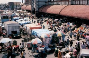 ET may be somewhere in the midst of this Stabroek market throng