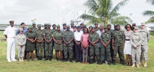 Participants in the recent SHARP exchange held at the GDF Coast Guard base.