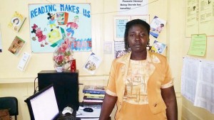 At her office at the Department of Education, Berbice