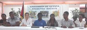  The UGSS representatives at yesterday’s press conference