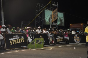 (Flashback) A section of the crowd that converged on the Pouderoyen tarmac to witness the semi-finals last Tuesday.