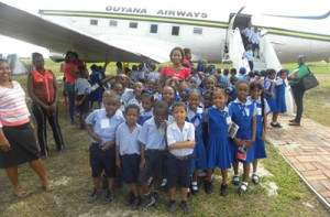 A batch of the students at the DC-3.