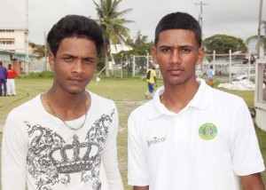 Kelvin Shewprashad (right) and Keshram Seyhoder 