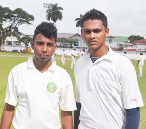 Travis Persaud (left) and Akshaya Persaud