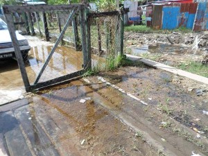 Fernandes’ bridge covered by water