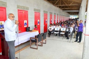 President Donald Ramotar, speaking at the commissioning of the new Rosignol Fishing Complex