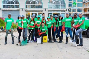  Staff of Gizmos and Gadgets ready to cleanup